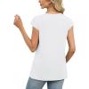 image:imageWIHOLL Tank Tops for Women Summer Shirts V Neck TShirts Beach Vacation Clothe Boho Sleeveless Basic Tees Fashion Clothing0white