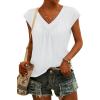 image:imageWIHOLL Tank Tops for Women Summer Shirts V Neck TShirts Beach Vacation Clothe Boho Sleeveless Basic Tees Fashion Clothing0white