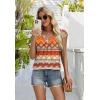 image:imageWIHOLL Tank Tops for Women Summer Shirts V Neck TShirts Beach Vacation Clothe Boho Sleeveless Basic Tees Fashion Clothing3boho Geometric