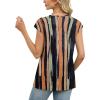 image:imageWIHOLL Tank Tops for Women Summer Shirts V Neck TShirts Beach Vacation Clothe Boho Sleeveless Basic Tees Fashion Clothing3charcoal Stripes
