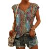 image:imageWIHOLL Tank Tops for Women Summer Shirts V Neck TShirts Beach Vacation Clothe Boho Sleeveless Basic Tees Fashion Clothing4ethnic Print