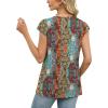 image:imageWIHOLL Tank Tops for Women Summer Shirts V Neck TShirts Beach Vacation Clothe Boho Sleeveless Basic Tees Fashion Clothing4ethnic Print