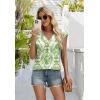 image:imageWIHOLL Tank Tops for Women Summer Shirts V Neck TShirts Beach Vacation Clothe Boho Sleeveless Basic Tees Fashion Clothing4green Ethnic Floral