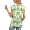 image:imageWIHOLL Tank Tops for Women Summer Shirts V Neck TShirts Beach Vacation Clothe Boho Sleeveless Basic Tees Fashion Clothing4green Ethnic Floral