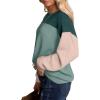 image:imageWIHOLL Womens Fall Fashion 2025 Long Sleeve Shirts Color Block Knitted Ribbed Tunic Tops Casual Loose Fit TrendyArmy Green