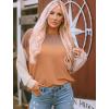 image:imageWIHOLL Womens Fall Fashion 2025 Long Sleeve Shirts Color Block Knitted Ribbed Tunic Tops Casual Loose Fit TrendyBaby Khaki