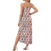 image:imageWIHOLL Womens Maxi Dresses for Women Casual Long Summer Sun Dresses 2026 Spaghetti Strap Hawaiian Vacation Outfits for WomenFloral Boho 2