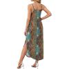 image:imageWIHOLL Womens Maxi Dresses for Women Casual Long Summer Sun Dresses 2026 Spaghetti Strap Hawaiian Vacation Outfits for WomenFloral Boho 3