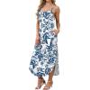 image:imageWIHOLL Womens Maxi Dresses for Women Casual Long Summer Sun Dresses 2026 Spaghetti Strap Hawaiian Vacation Outfits for WomenFloral Ethnic
