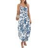 image:imageWIHOLL Womens Maxi Dresses for Women Casual Long Summer Sun Dresses 2026 Spaghetti Strap Hawaiian Vacation Outfits for WomenFloral Ethnic