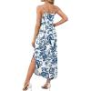 image:imageWIHOLL Womens Maxi Dresses for Women Casual Long Summer Sun Dresses 2026 Spaghetti Strap Hawaiian Vacation Outfits for WomenFloral Ethnic