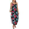 image:imageWIHOLL Womens Maxi Dresses for Women Casual Long Summer Sun Dresses 2026 Spaghetti Strap Hawaiian Vacation Outfits for WomenFloral Hawaiian