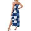 image:imageWIHOLL Womens Maxi Dresses for Women Casual Long Summer Sun Dresses 2026 Spaghetti Strap Hawaiian Vacation Outfits for WomenFloral Plaid