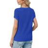 image:imageWIHOLL Womens Summer Cap Sleeve Crochet Tops Hollow Out Spring Sweaters Vacation Cruise Outfits 2026 Fashion ClothingFroyal Blue
