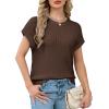 image:imageWIHOLL Womens Summer Cap Sleeve Crochet Tops Hollow Out Spring Sweaters Vacation Cruise Outfits 2026 Fashion ClothingIcoffee