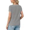 image:imageWIHOLL Womens Summer Cap Sleeve Crochet Tops Hollow Out Spring Sweaters Vacation Cruise Outfits 2026 Fashion ClothingIgrey