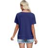 image:imageWIHOLL Womens Summer Tops Trendy 2 in 1 Blouses Short Sleeve Shirts Casual T Shirts Beach Vacation ClothesNavy Floral