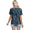 image:imageWIHOLL Womens Summer Tops Trendy 2 in 1 Blouses Short Sleeve Shirts Casual T Shirts Beach Vacation ClothesNavy Print