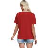 image:imageWIHOLL Womens Summer Tops Trendy 2 in 1 Blouses Short Sleeve Shirts Casual T Shirts Beach Vacation ClothesRed Polka Dots