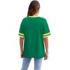 image:imageWIHOLL Womens T Shirts Loose Fit Short Sleeve Tees Crew Neck Color Block Summer Tops 2026 Fashion06  Green