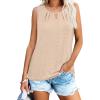 image:imageWIHOLL Womens Tank Tops Loose Fit Casual Sleeveless Tops Keyhole Neck Trendy Summer Tops Flowy Clothes Outfits 2026Apricot