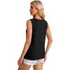 image:imageWIHOLL Womens Tank Tops Loose Fit Casual Sleeveless Tops Keyhole Neck Trendy Summer Tops Flowy Clothes Outfits 2026Black