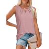 image:imageWIHOLL Womens Tank Tops Loose Fit Casual Sleeveless Tops Keyhole Neck Trendy Summer Tops Flowy Clothes Outfits 2026Lotus Pink