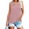 image:imageWIHOLL Womens Tank Tops Loose Fit Casual Sleeveless Tops Keyhole Neck Trendy Summer Tops Flowy Clothes Outfits 2026Lotus Pink