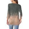 image:imageWIHOLL Womens Tops 34 Length Sleeve V Neck Shirts Dressy Casual Pleated Blouses Fall Vacation Fashion Trendy Clothes1tiedye Coral