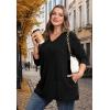 image:imageWIHOLL Womens Tops Fall Fahion 2025 Long Sleeve Shirts Casual Lightweight Tunic Sweaters Fashion Winter Clothing0black
