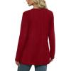 image:imageWIHOLL Womens Tops Fall Fahion 2025 Long Sleeve Shirts Casual Lightweight Tunic Sweaters Fashion Winter Clothing1burgundy