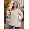 image:imageWIHOLL Womens Tops Fall Fahion 2025 Long Sleeve Shirts Casual Lightweight Tunic Sweaters Fashion Winter Clothing2khaki