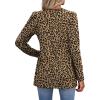image:imageWIHOLL Womens Tops Long Sleeve Fall Shirts Babydoll Peplum Tops for Women V Neck Tunic Dressy Casual BlousesLeopard Brown