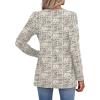 image:imageWIHOLL Womens Tops Long Sleeve Fall Shirts Babydoll Peplum Tops for Women V Neck Tunic Dressy Casual BlousesPatterned Beige