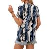 image:imageWIHOLL Womens Tops Short Sleeve Shirts Summer Outfits 2026 Spring Dressy Casual Clothes ClothingDye Tie
