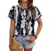 image:imageWIHOLL Womens Tops Short Sleeve Shirts Summer Outfits 2026 Spring Dressy Casual Clothes ClothingDye Tie