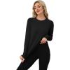 image:imageWIHOLL Workout Tops for Women Long Sleeve Sun Shirt UPF 50 UV Protection Running Hiking Clothes Quick Dry Athletic TopsBlack