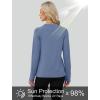image:imageWIHOLL Workout Tops for Women Long Sleeve Sun Shirt UPF 50 UV Protection Running Hiking Clothes Quick Dry Athletic TopsBlue