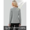 image:imageWIHOLL Workout Tops for Women Long Sleeve Sun Shirt UPF 50 UV Protection Running Hiking Clothes Quick Dry Athletic TopsGrey