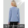 image:imageWIHOLL Workout Tops for Women Long Sleeve Sun Shirt UPF 50 UV Protection Running Hiking Clothes Quick Dry Athletic TopsLightblue