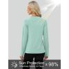 image:imageWIHOLL Workout Tops for Women Long Sleeve Sun Shirt UPF 50 UV Protection Running Hiking Clothes Quick Dry Athletic TopsLightgreen