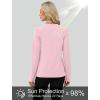 image:imageWIHOLL Workout Tops for Women Long Sleeve Sun Shirt UPF 50 UV Protection Running Hiking Clothes Quick Dry Athletic TopsPink