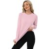 image:imageWIHOLL Workout Tops for Women Long Sleeve Sun Shirt UPF 50 UV Protection Running Hiking Clothes Quick Dry Athletic TopsPink