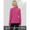 image:imageWIHOLL Workout Tops for Women Long Sleeve Sun Shirt UPF 50 UV Protection Running Hiking Clothes Quick Dry Athletic TopsRed