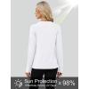 image:imageWIHOLL Workout Tops for Women Long Sleeve Sun Shirt UPF 50 UV Protection Running Hiking Clothes Quick Dry Athletic TopsWhite