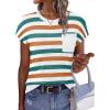 Striped White Green