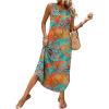 Floral Blue Orange