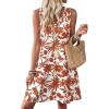 image:imageWIHOLL Summer Dresses for Women Beach Vacation Clothes Sundress Dress Hawaiian Boho Dresses Fashion Travel Cruise OutfitsRed Flowers