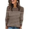 S-chocolate Brown+white Striped