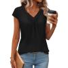 image:imageWIHOLL Tank Tops for Women Summer Shirts V Neck TShirts Beach Vacation Clothe Boho Sleeveless Basic Tees Fashion Clothing0black